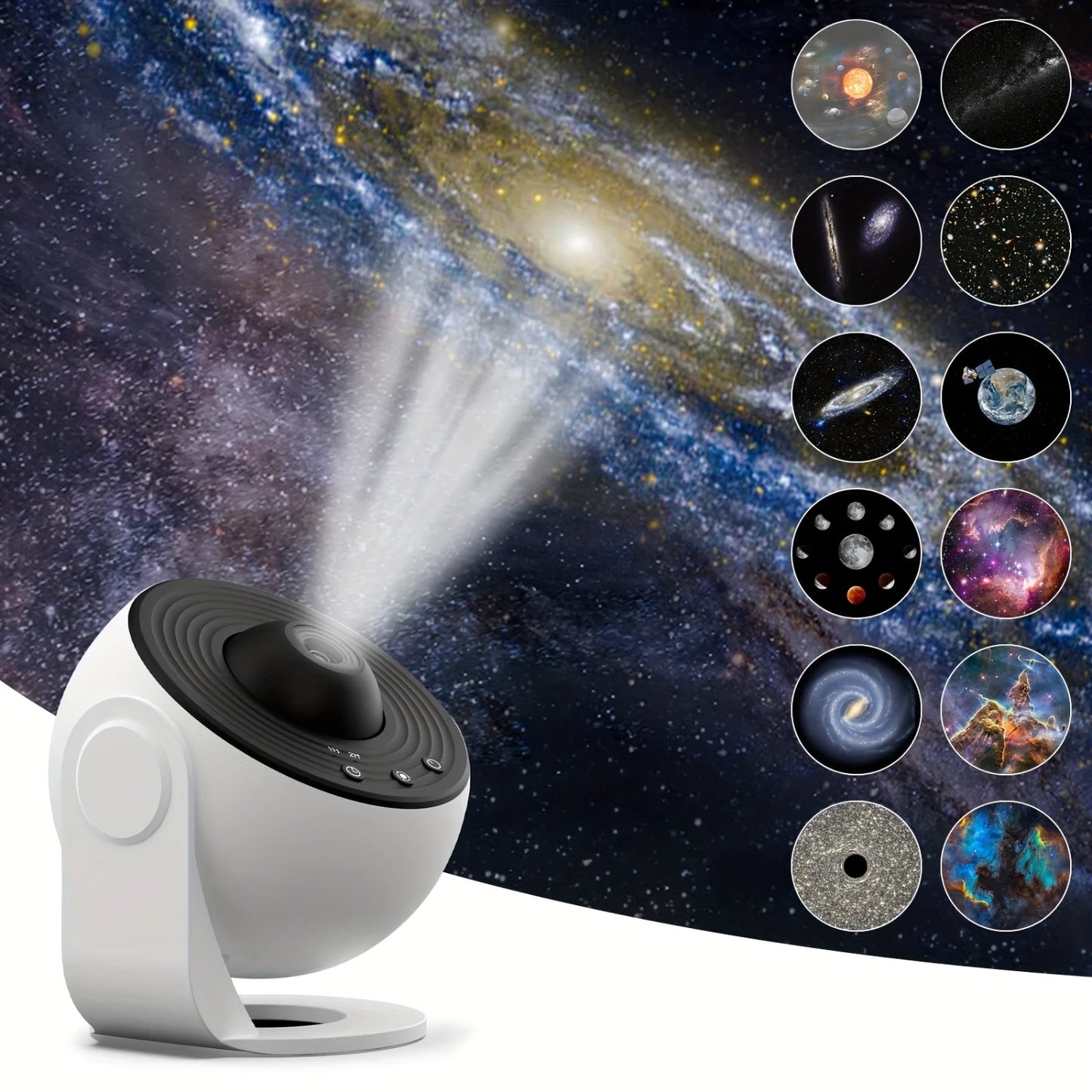 Cosmic Illusion: A starry sky projector with the effect of the northern lights