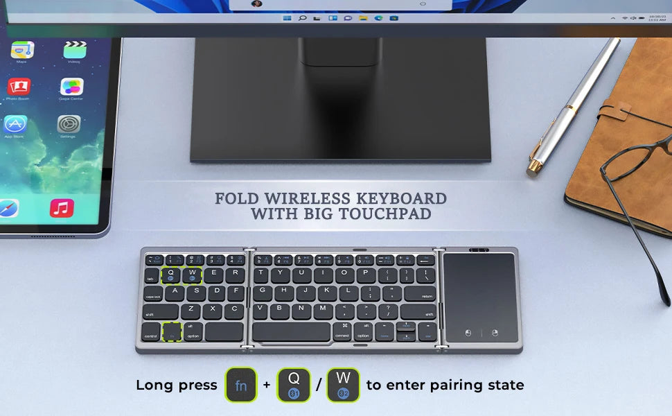 Seenda FlexFold: Foldable Wireless Bluetooth Keyboard