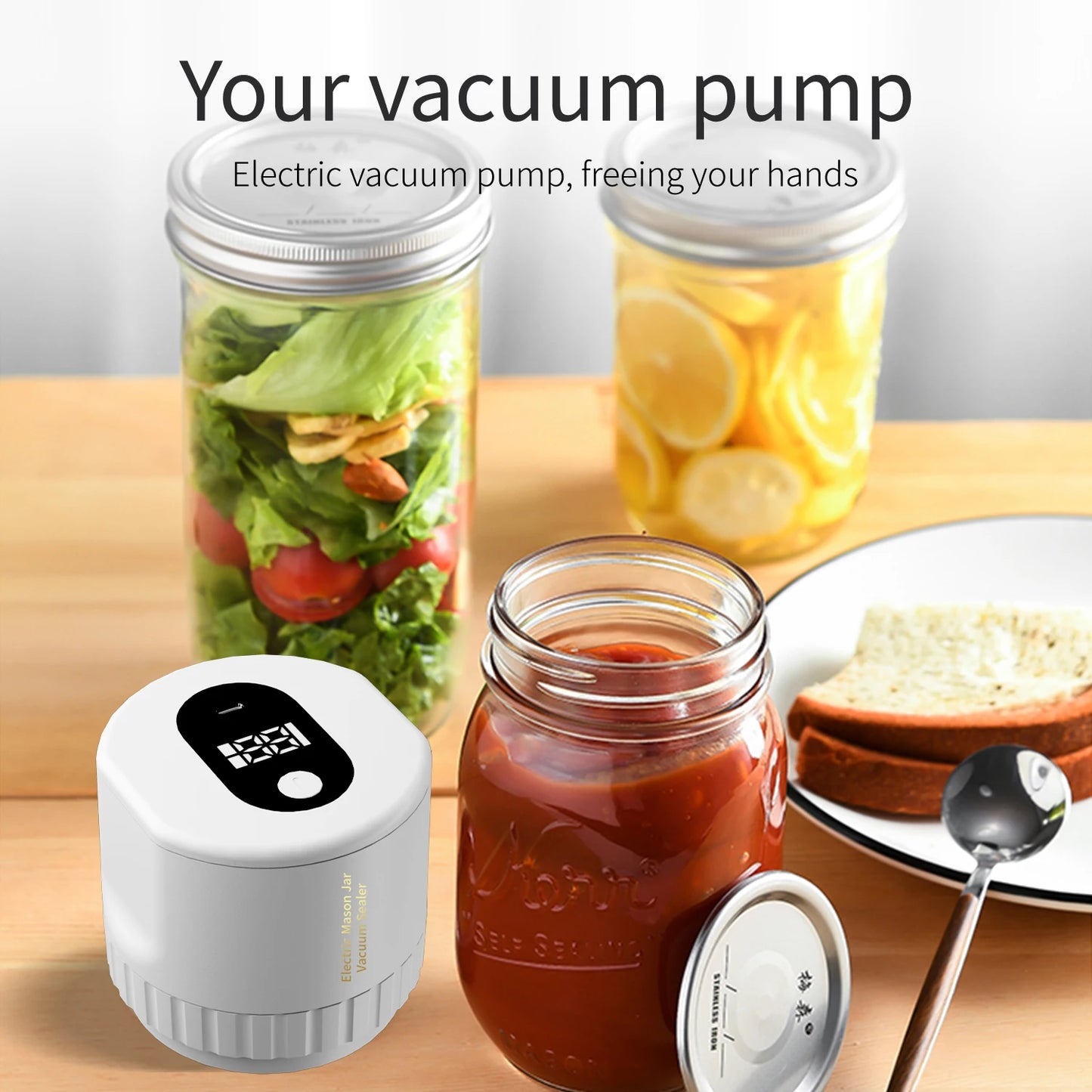 VacuFresh Pro: Electric Mason Vacuum Sealer