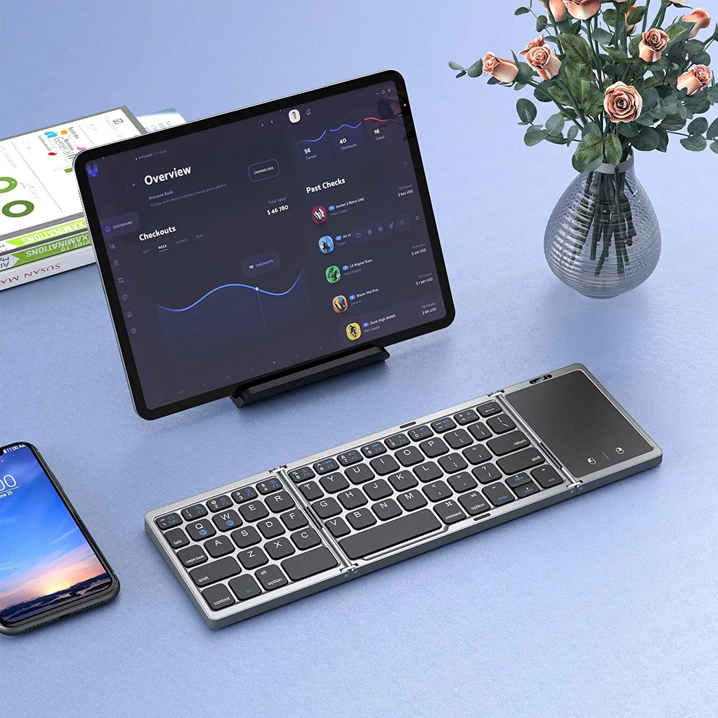 Seenda FlexFold: Foldable Wireless Bluetooth Keyboard