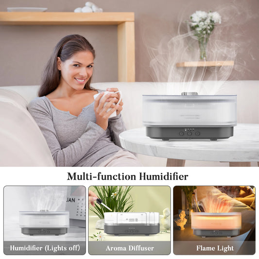 AromaFlare: Humidifier and aroma lamp with flame effect