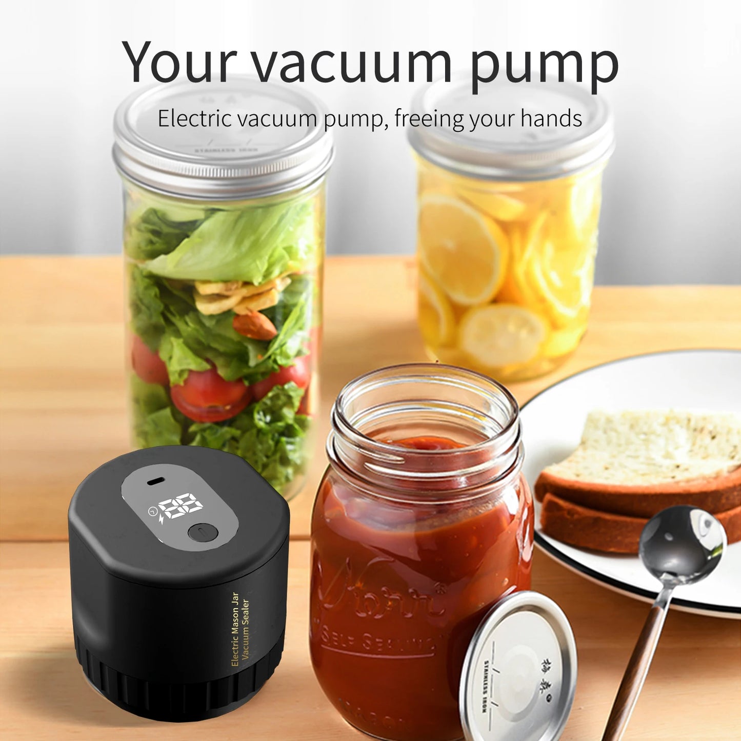 VacuFresh Pro: Electric Mason Vacuum Sealer