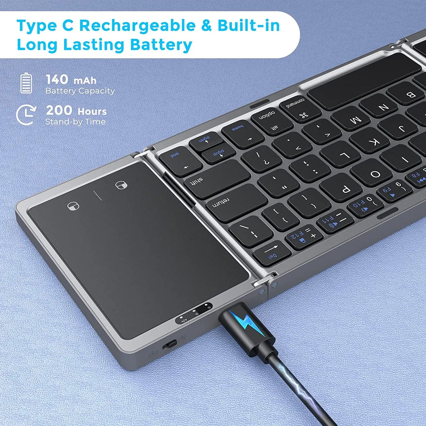 Seenda FlexFold: Foldable Wireless Bluetooth Keyboard