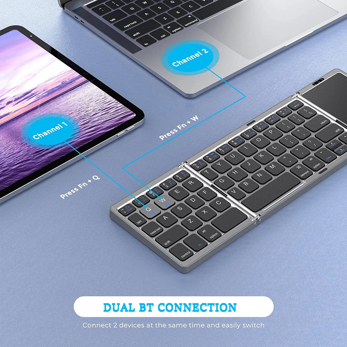 Seenda FlexFold: Foldable Wireless Bluetooth Keyboard